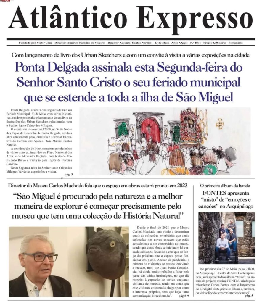 Fontes Music - jornal atlantico expresso capa 23 05 2022